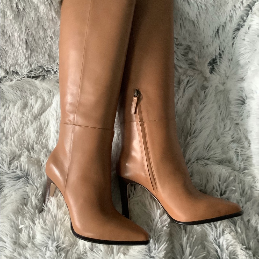 Paige Hannah Caramel Leather Boots